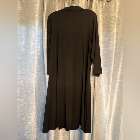 H by Halston Black Long Sleeve Dress - Picture 3 of 5